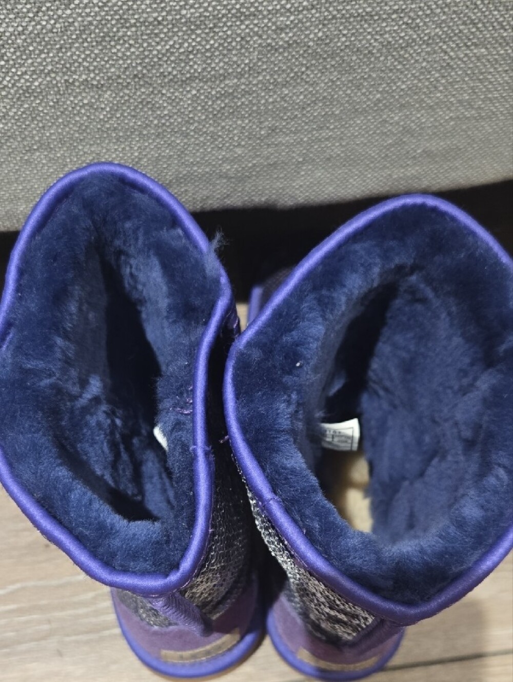 UGG Purple Sequin Classic Boot - Picture 4 of 7